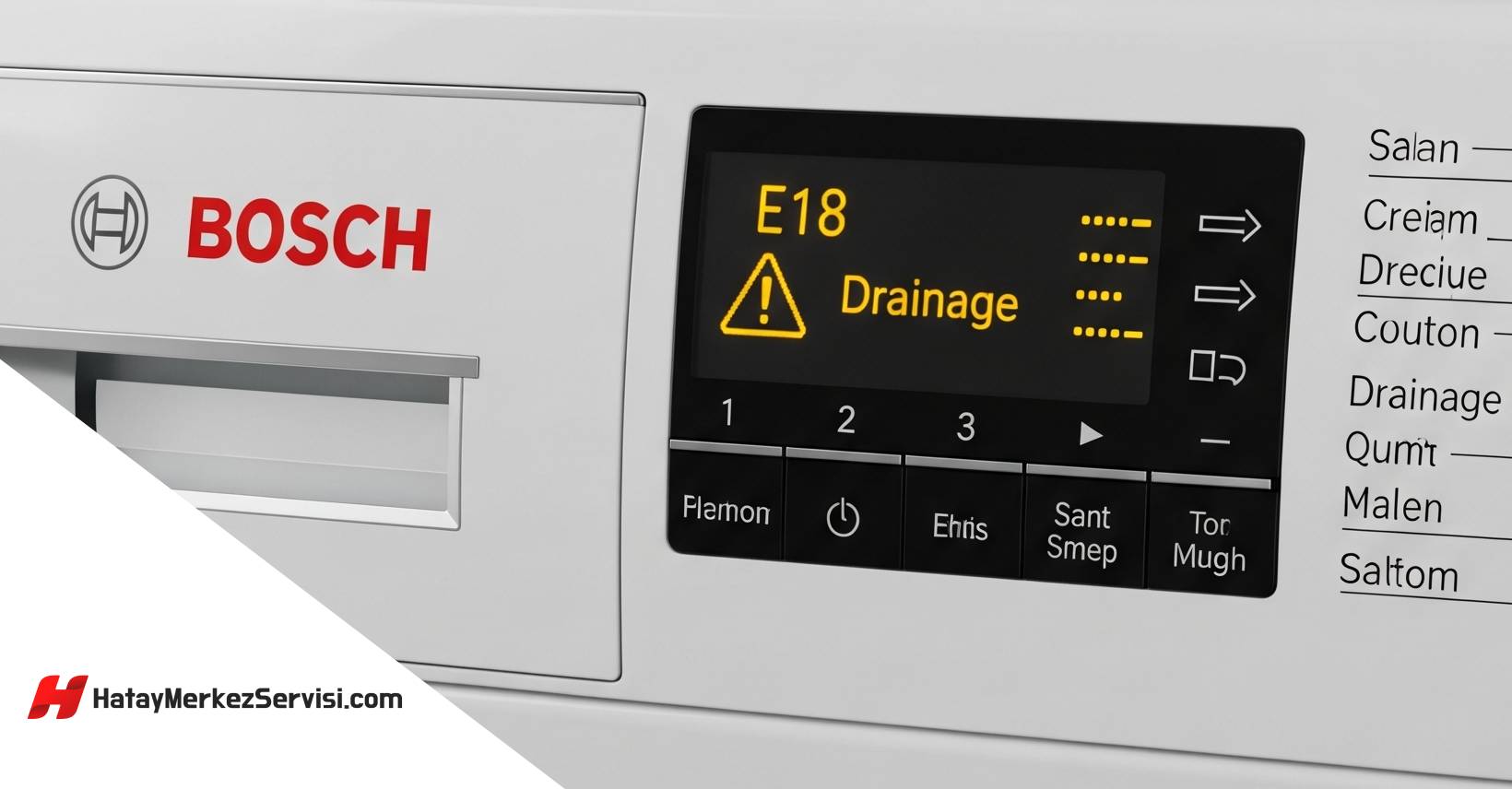Bosch Çamaşır Makinesi E18 Hatası Nedir? Neden Olur ve Nasıl Çözülür?