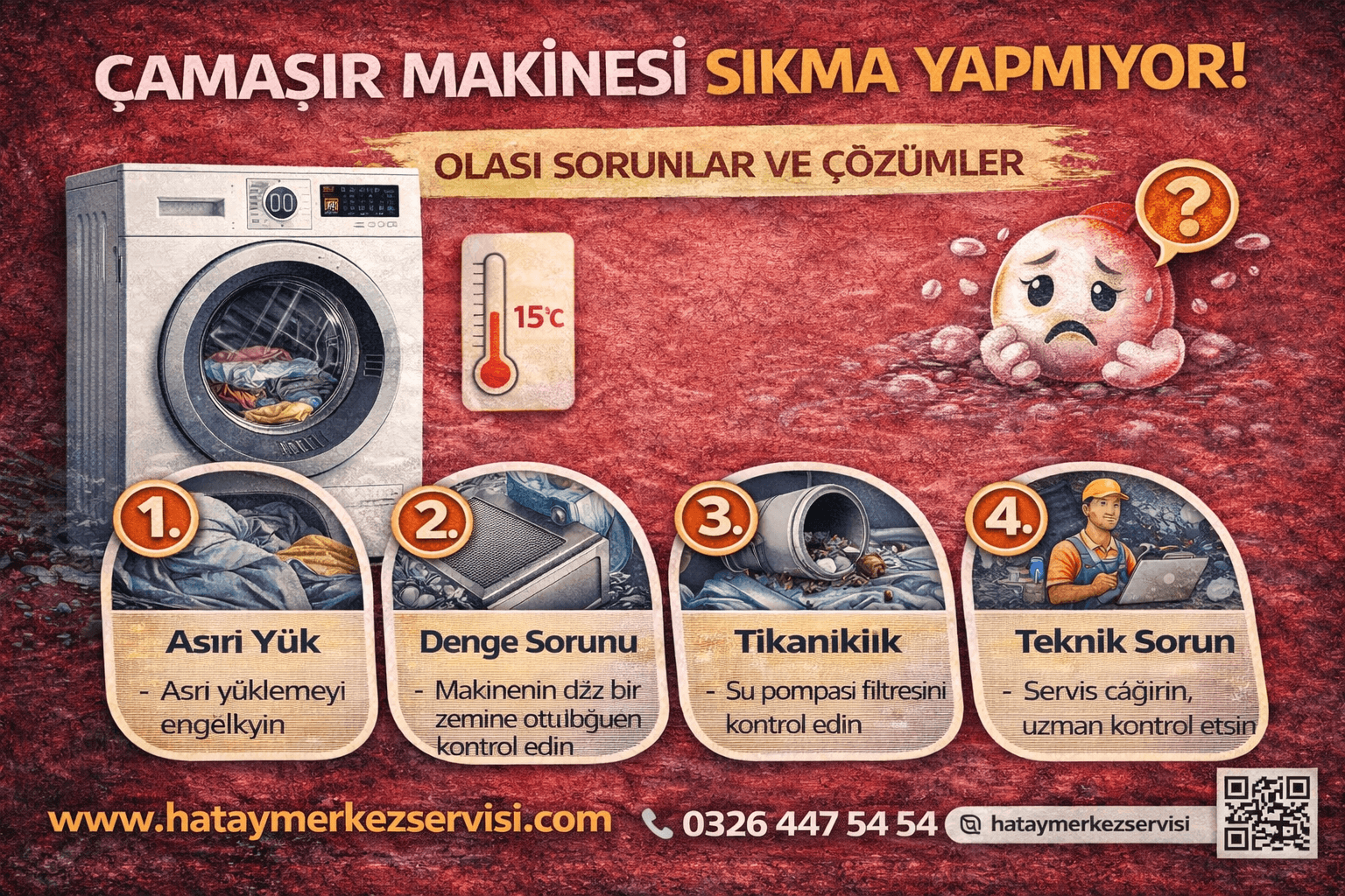 Bosch Çamaşır Makinesi Sıkma Yapmıyor