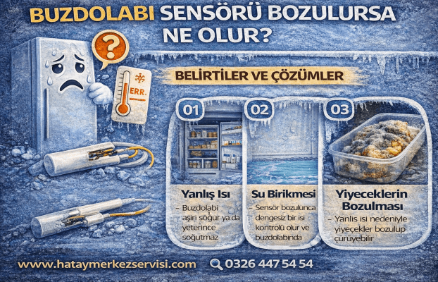 Buzdolabı sensörü bozulursa ne olur?