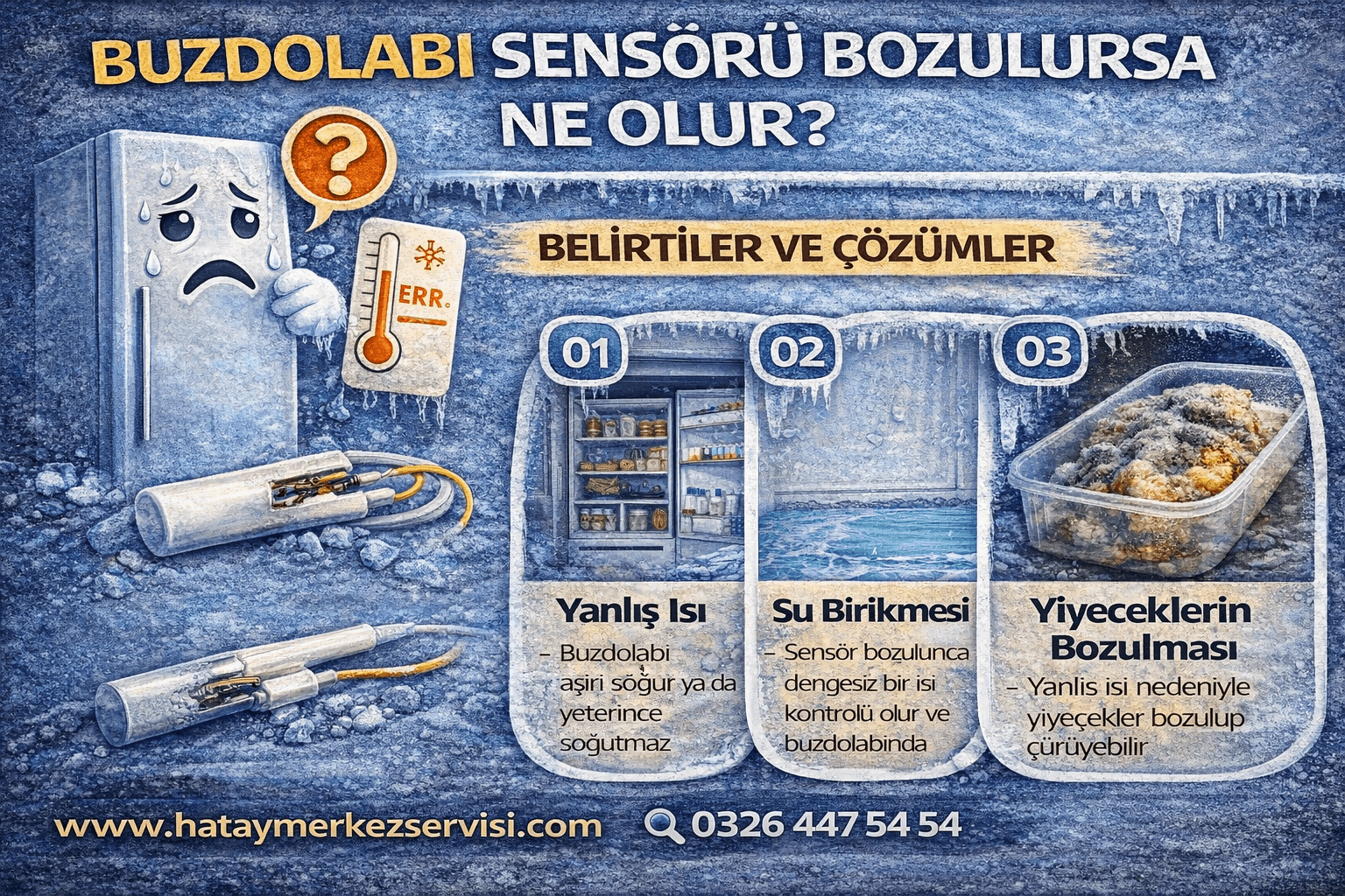 Buzdolabı sensörü bozulursa ne olur?