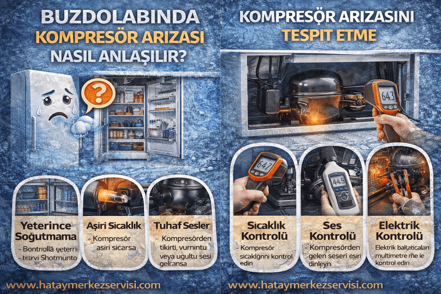 Buzdolabında Kompresör Arızası Nasıl Anlaşılır?