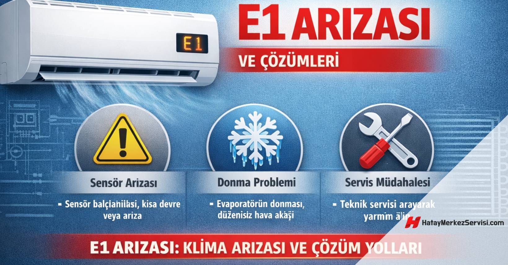 Klima E1 Arızası ve Çözümleri