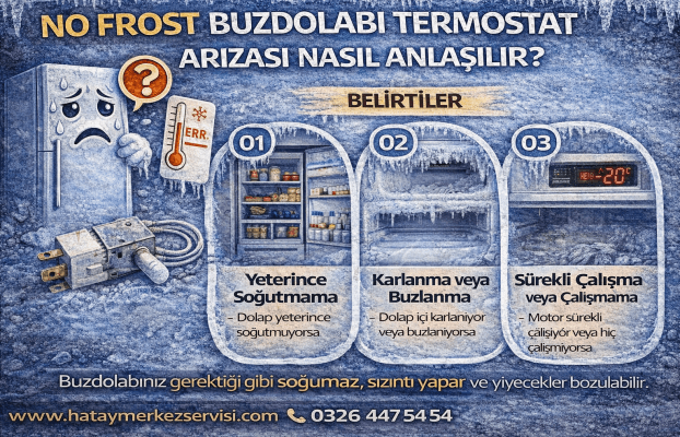 No frost buzdolabı termostat arızası nasıl anlaşılır?
