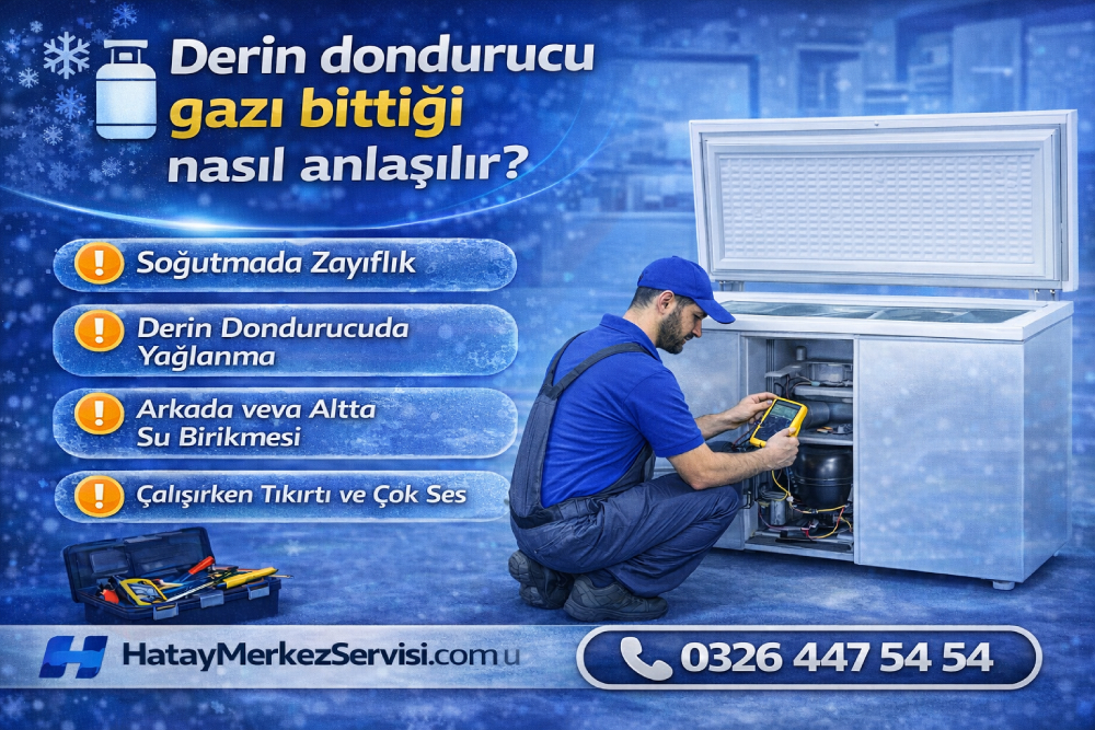 Derin dondurucu gazı bittiği nasıl anlaşılır?